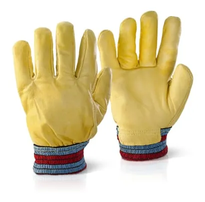 Large Fleece Lined Full Leather Freezer Glove (Pack Of 10) - FGIMPN